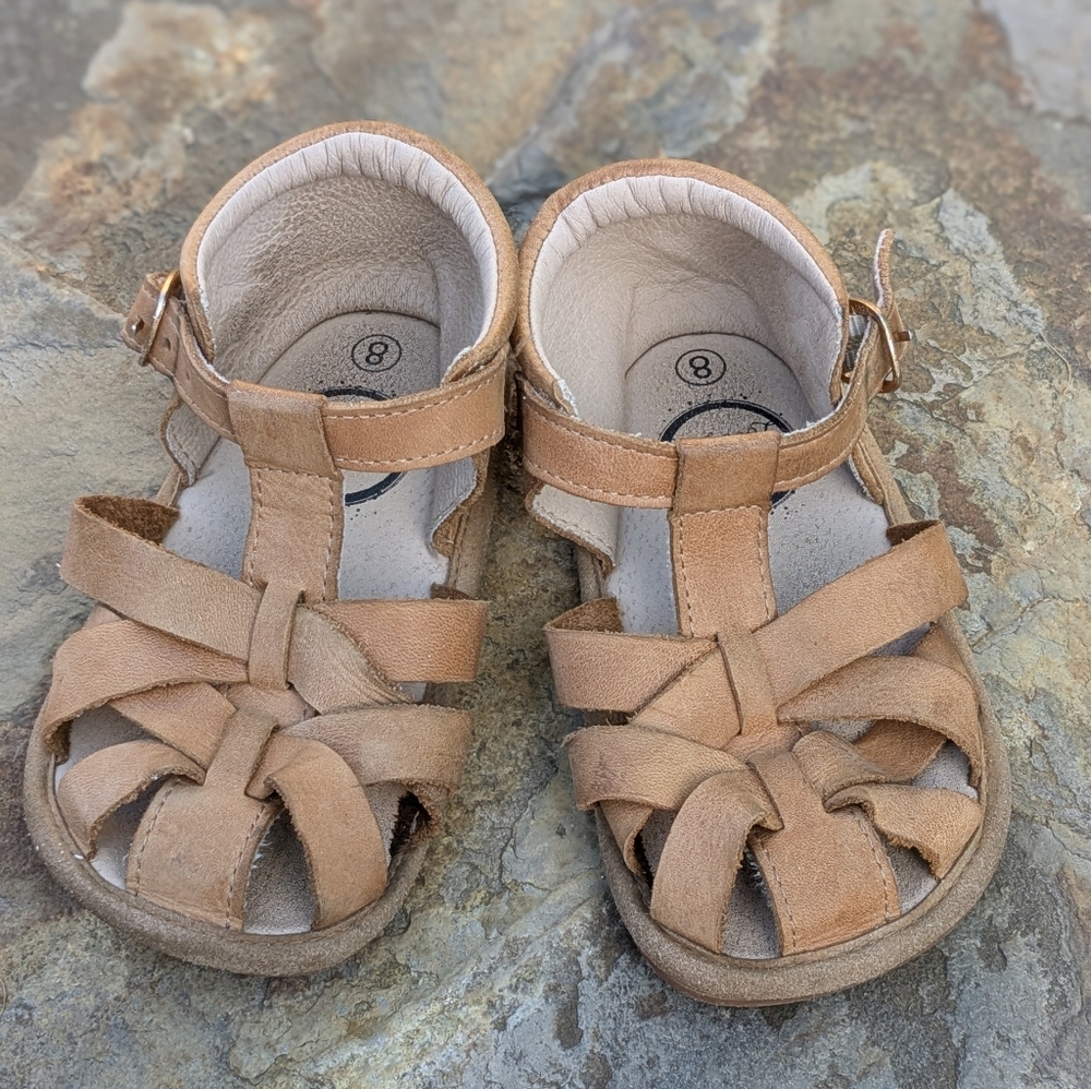 Little Love Bug Closed Toe Sandal- Size 8